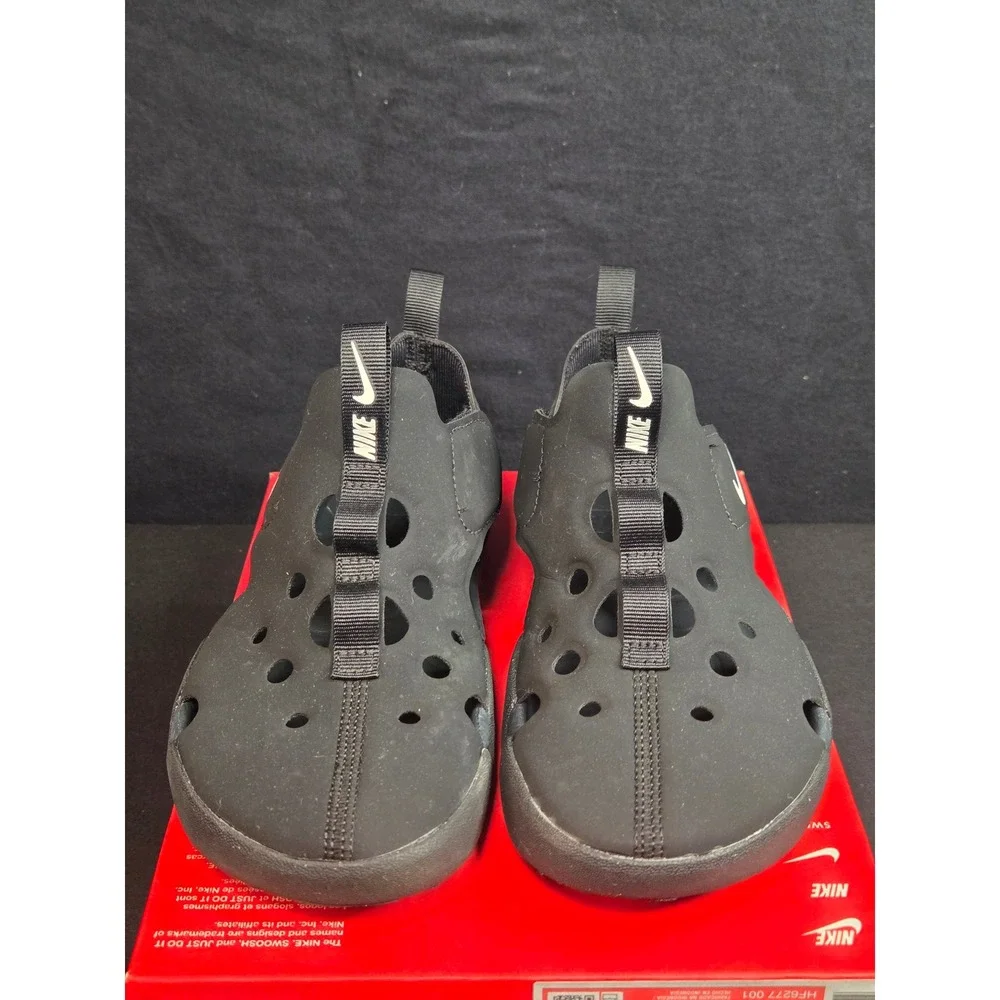 Nike Sunray Protect 4 PS Kids Sandals Black Anthracite HF6277-001 Size 1Y